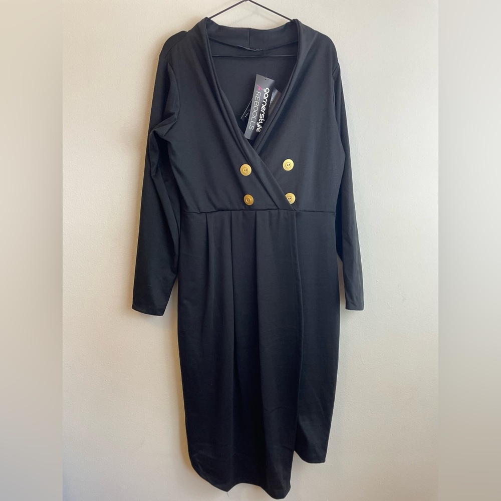 NWT bodycon black dress by rebdolls size 2x